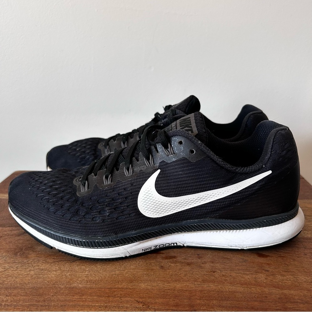 Nike Zoom Pegasus 34 Sneakers Black White Size Women’s 10 Running Shoes